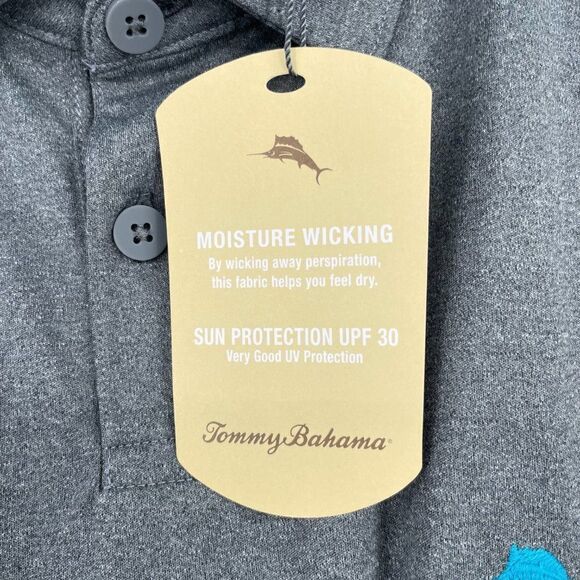 Tommy Bahama Men's Moisture Wicking Golf Polo Shirt w/ Sun Protection UPF 30 NWT - Picture 5 of 7